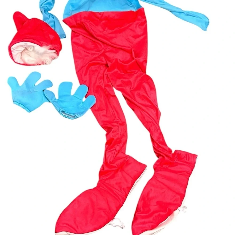 Kids Red and Blue Gnome Costume